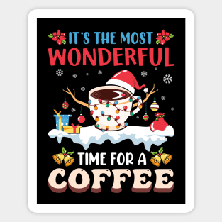 It's the most wonderful time for a coffee christmas Magnet